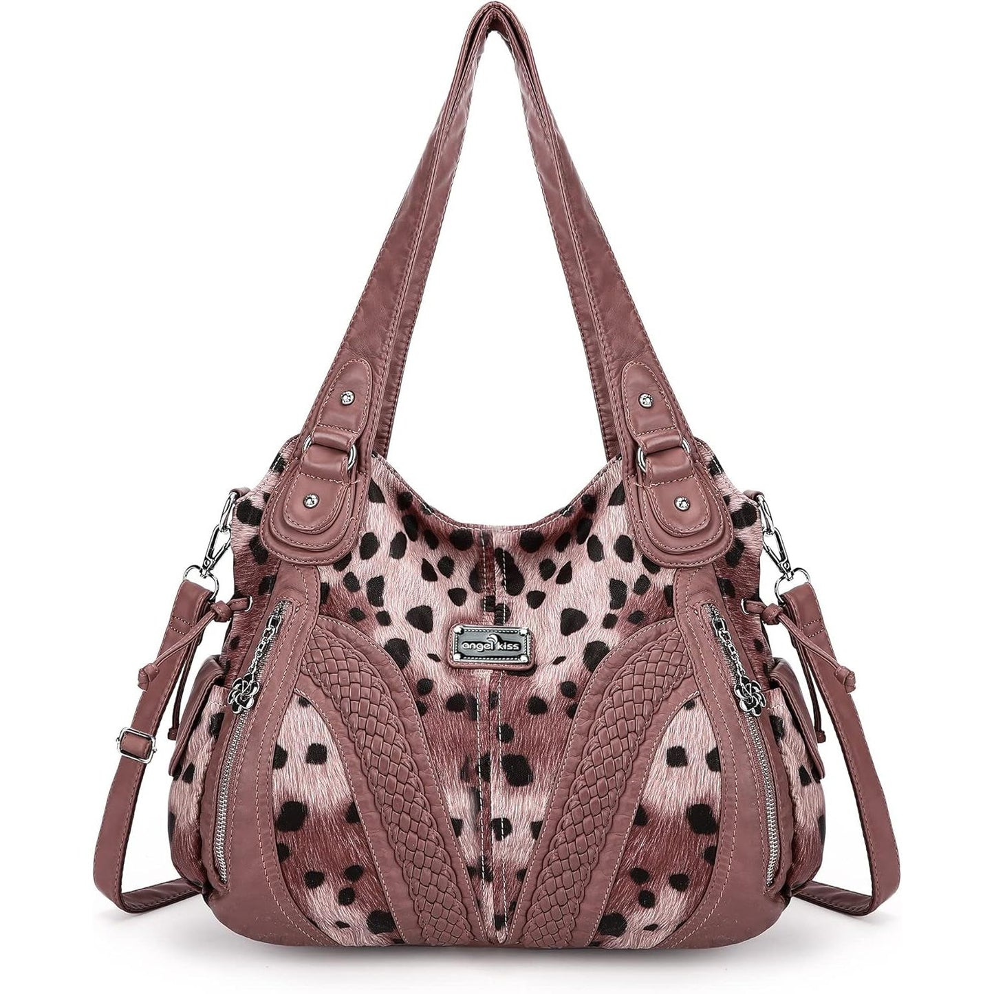 Purses and Handbags Women Fashion Tote Bag Shoulder Bags Top Handle Satchel Purses Washed Synthetic Leather Handbag