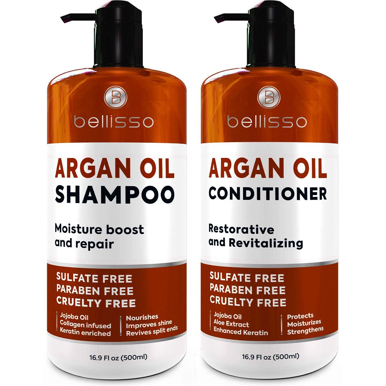 Biotin Shampoo and Conditioner Set - Sulfate and Paraben Free Treatment for Men and Women - Hair Thickening Volumizing Products to Help Boost Thinning Hair with Added Keratin