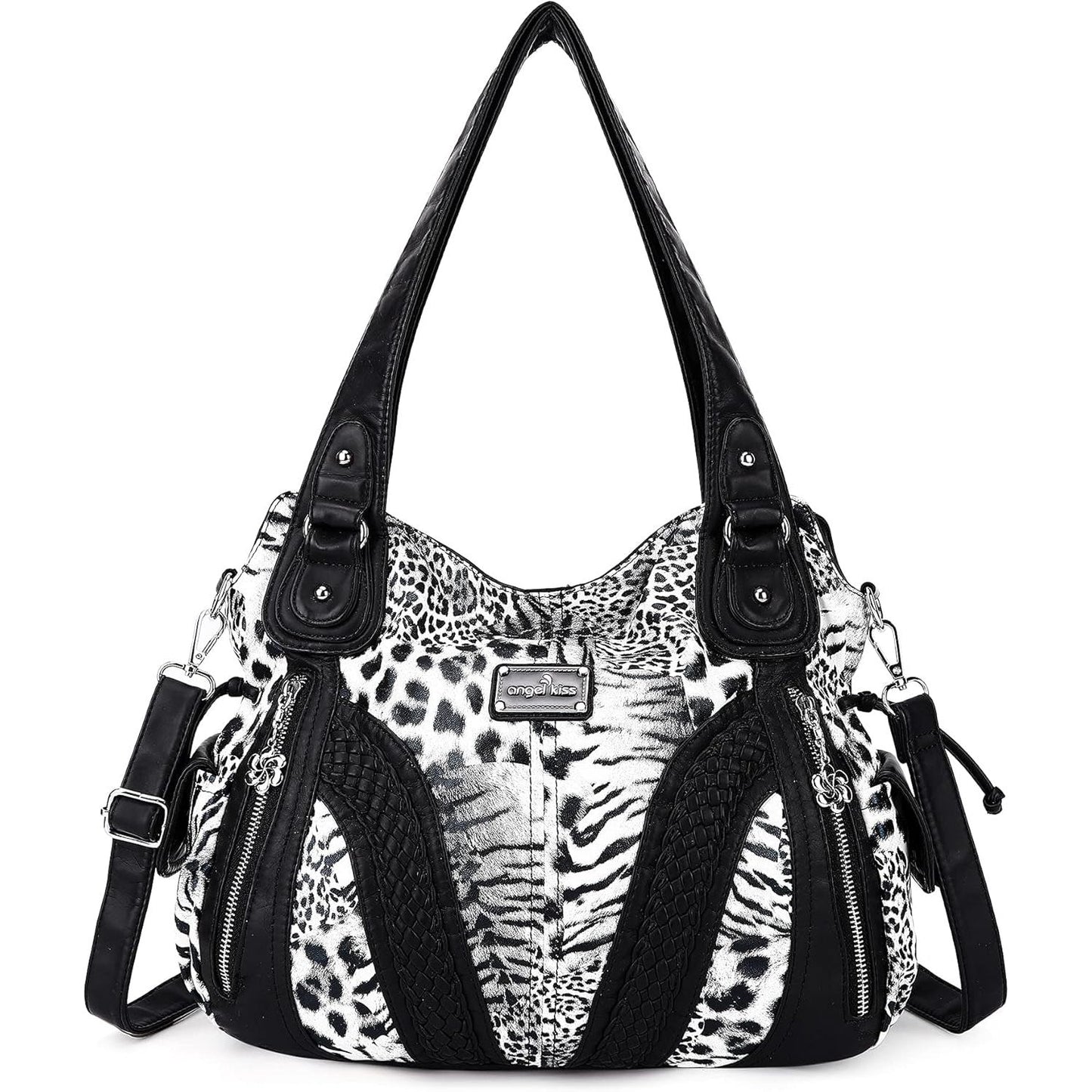 Purses and Handbags Women Fashion Tote Bag Shoulder Bags Top Handle Satchel Purses Washed Synthetic Leather Handbag