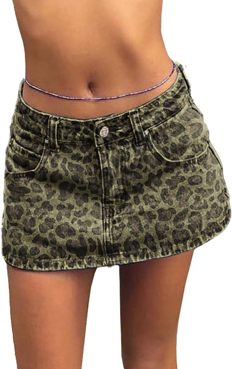 Skirts for Women Summer Vacation Mid/Low Rised Sexy Mini Dress 2025 Trendy Y2K Clothes Denim Skirt