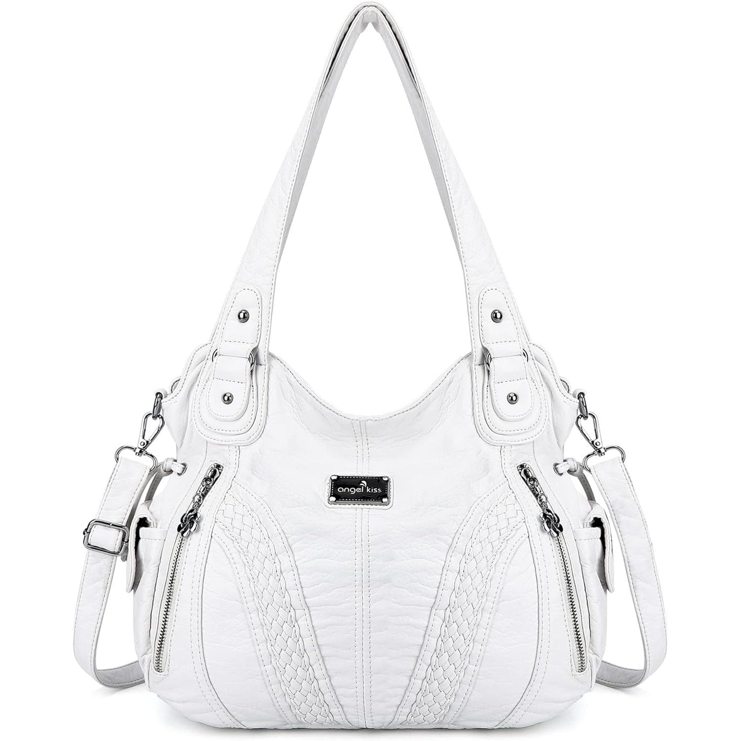 Purses and Handbags Women Fashion Tote Bag Shoulder Bags Top Handle Satchel Purses Washed Synthetic Leather Handbag