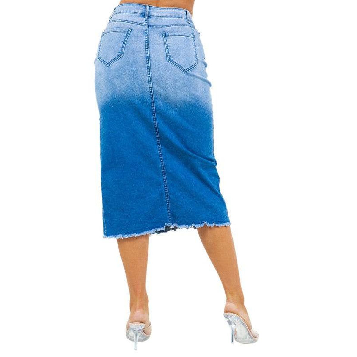 FASHION DENIM LONG SKIRTS