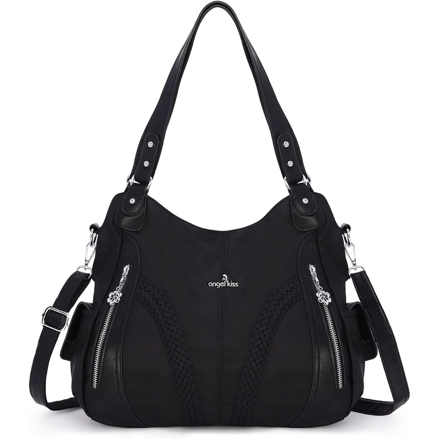 Purses and Handbags Women Fashion Tote Bag Shoulder Bags Top Handle Satchel Purses Washed Synthetic Leather Handbag