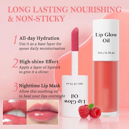 Beauty Oasis Hydrating Lip Glow Oil 2 - Pack - Beauty Oasis
