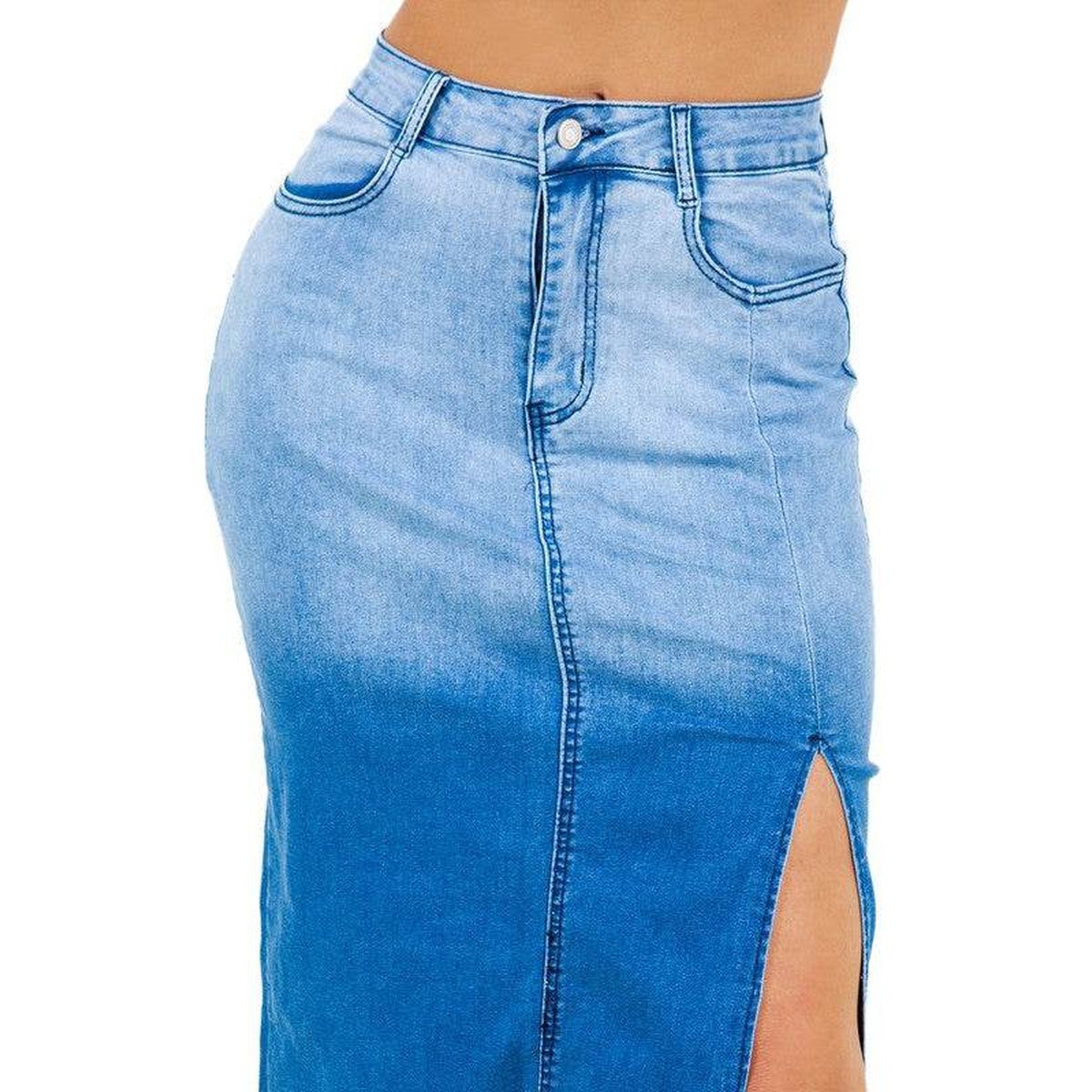 FASHION DENIM LONG SKIRTS
