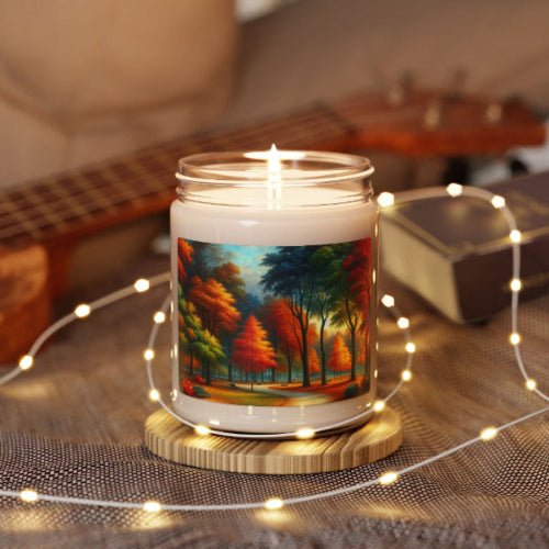 Fall Scented Soy Candle - 9oz, Perfect for Home Decor holiday candles - Beauty Oasis