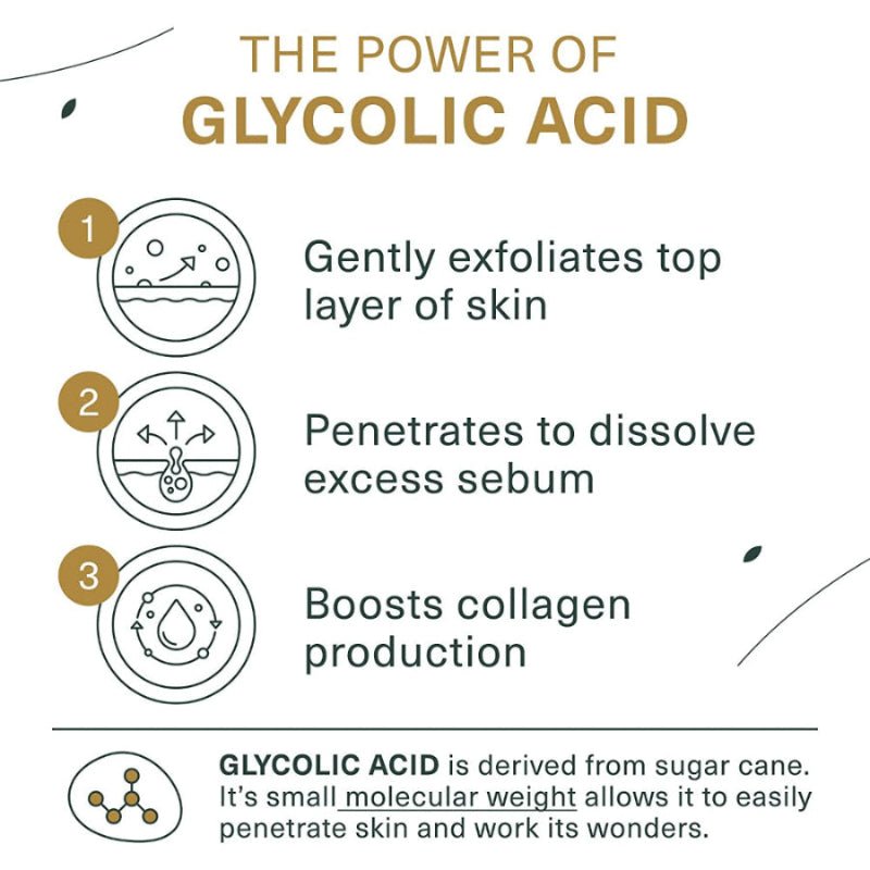 Glycolic Acid Face Wash – 10% Glycolic & Salicylic Acid | Exfoliating Facial Cleanser - Beauty Oasis - Beauty Oasis