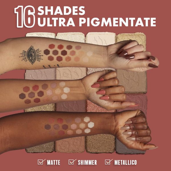 NYX Professional Makeup Ultimate Shadow Palette - Warm Neutrals - 16 shades - Beauty Oasis - Beauty Oasis
