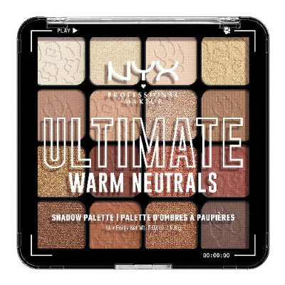 NYX Professional Makeup Ultimate Shadow Palette - Warm Neutrals - 16 shades - Beauty Oasis - Beauty Oasis