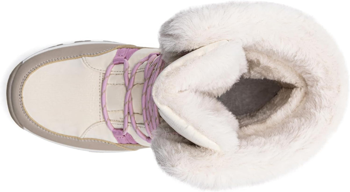 Stylish Women's Waterproof Winter Snow Boots - Lightweight, Warm, and Faux Fur Lined Mid-Calf Booties