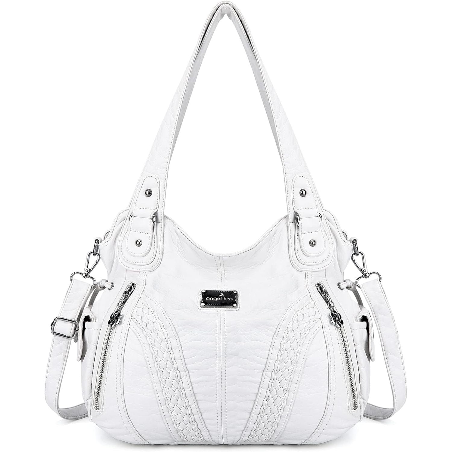 Purses and Handbags Women Fashion Tote Bag Shoulder Bags Top Handle Satchel Purses Washed Synthetic Leather Handbag