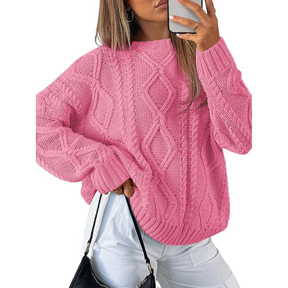 Trendy Queen Women’s Oversized Cable Knit Sweater