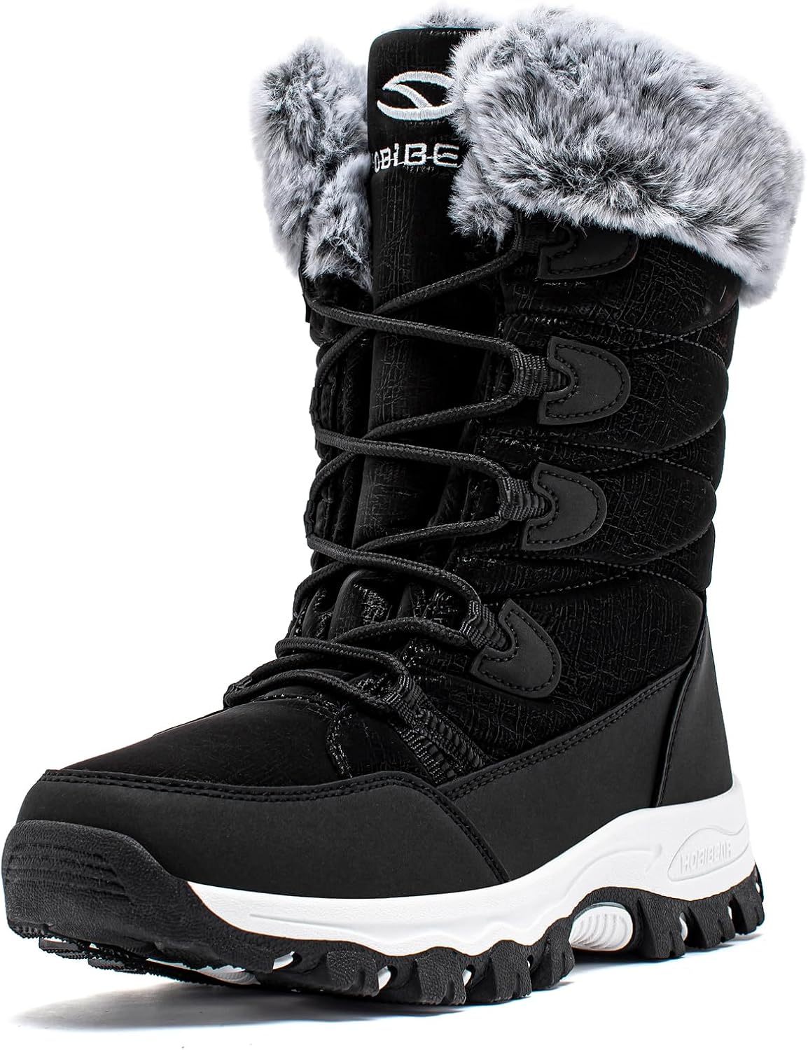 Stylish Women's Waterproof Winter Snow Boots - Lightweight, Warm, and Faux Fur Lined Mid-Calf Booties