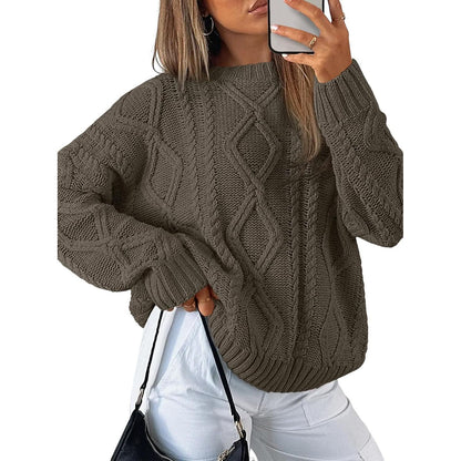 Trendy Queen Women’s Oversized Cable Knit Sweater