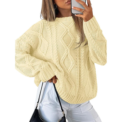 Trendy Queen Women’s Oversized Cable Knit Sweater