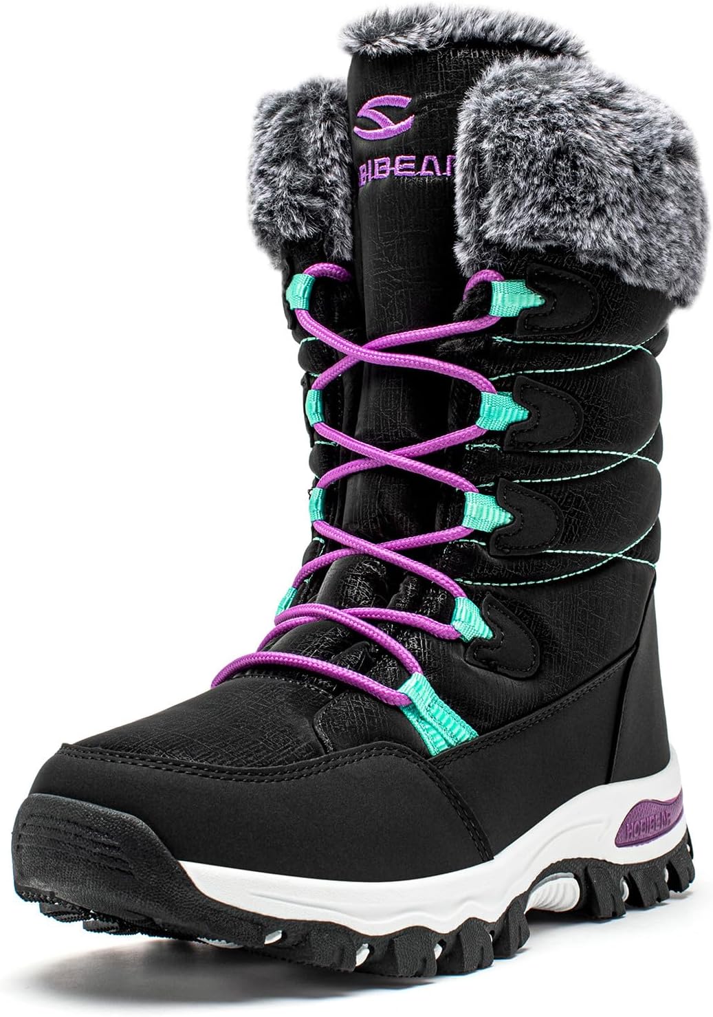 Stylish Women's Waterproof Winter Snow Boots - Lightweight, Warm, and Faux Fur Lined Mid-Calf Booties
