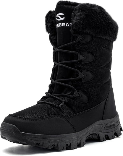 Stylish Women's Waterproof Winter Snow Boots - Lightweight, Warm, and Faux Fur Lined Mid-Calf Booties