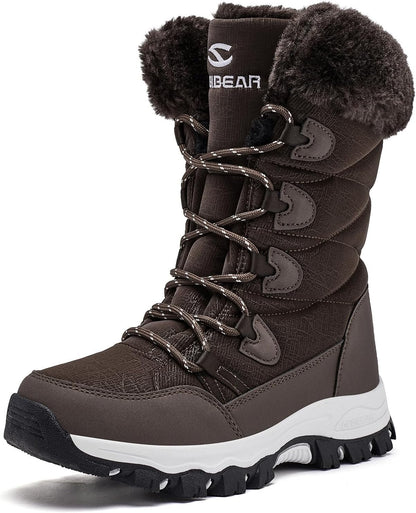 Stylish Women's Waterproof Winter Snow Boots - Lightweight, Warm, and Faux Fur Lined Mid-Calf Booties