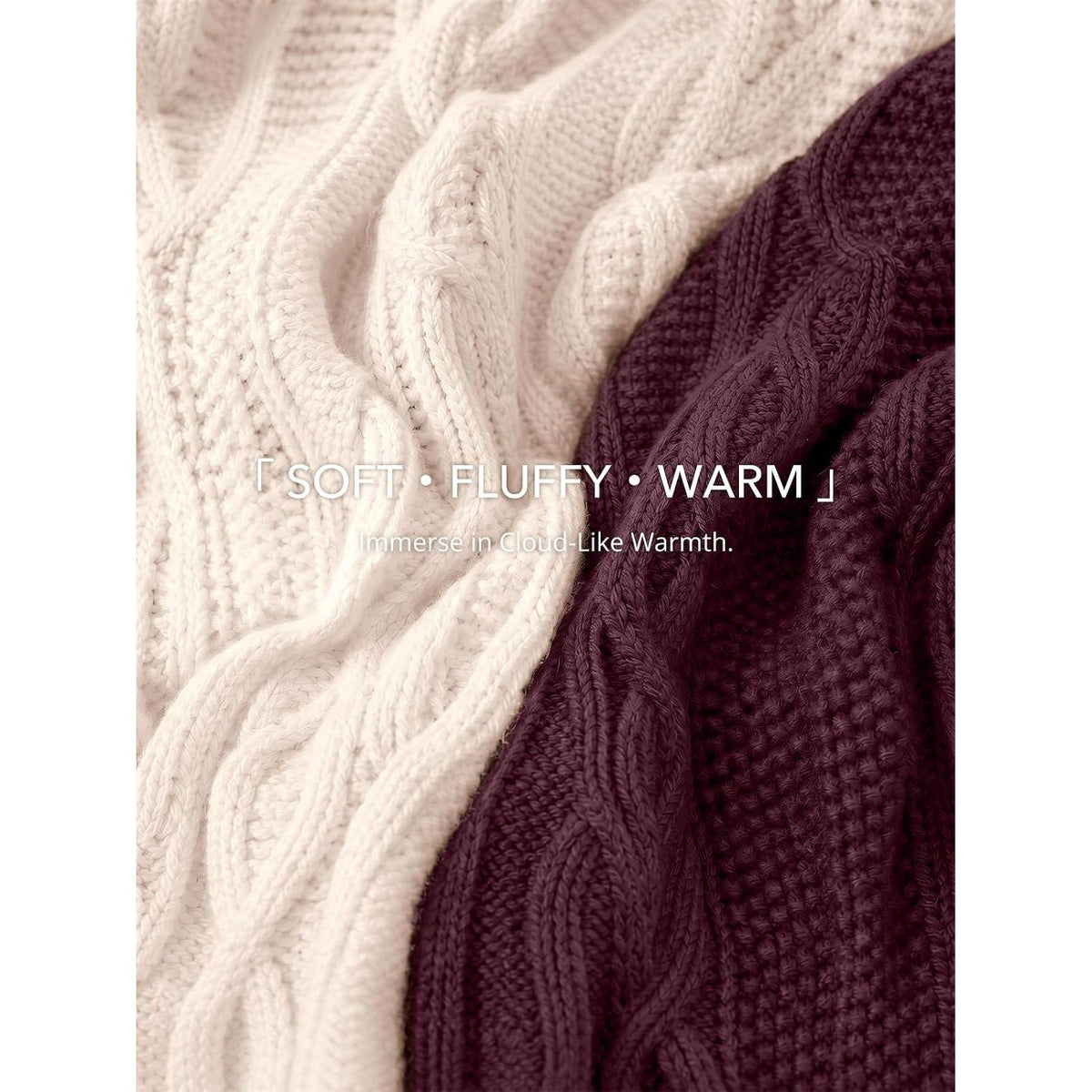 Trendy Queen Women’s Oversized Cable Knit Sweater