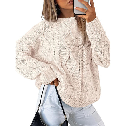 Trendy Queen Women’s Oversized Cable Knit Sweater