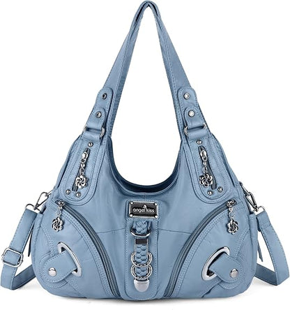 Vegan Leather Hobo Handbag for Women – Large Shoulder Bag