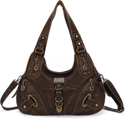 Vegan Leather Hobo Handbag for Women – Large Shoulder Bag