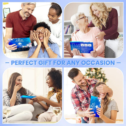 Shower Steamers 8 Pack Set Shower Bombs Tablets in Blue Box with 8 Fragrances with Shea Butter for Self-Care & Relaxation, Idea for Women and Men