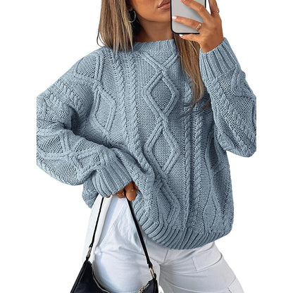 Trendy Queen Women’s Oversized Cable Knit Sweater