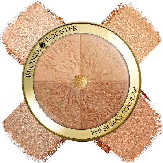 Bronze Booster Glow-Boosting Season-To-Season, Customizable Seasonal Glow Glow, Lasting Tan Boost, Hypoallergenic Powder, Cruelty-Free & Hypoallergenic- Light-To-Medium