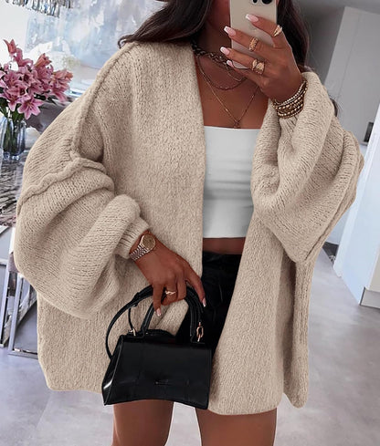 Chic and Cozy Womens Open Front Oversized Cardigan Sweater for Effortless Style