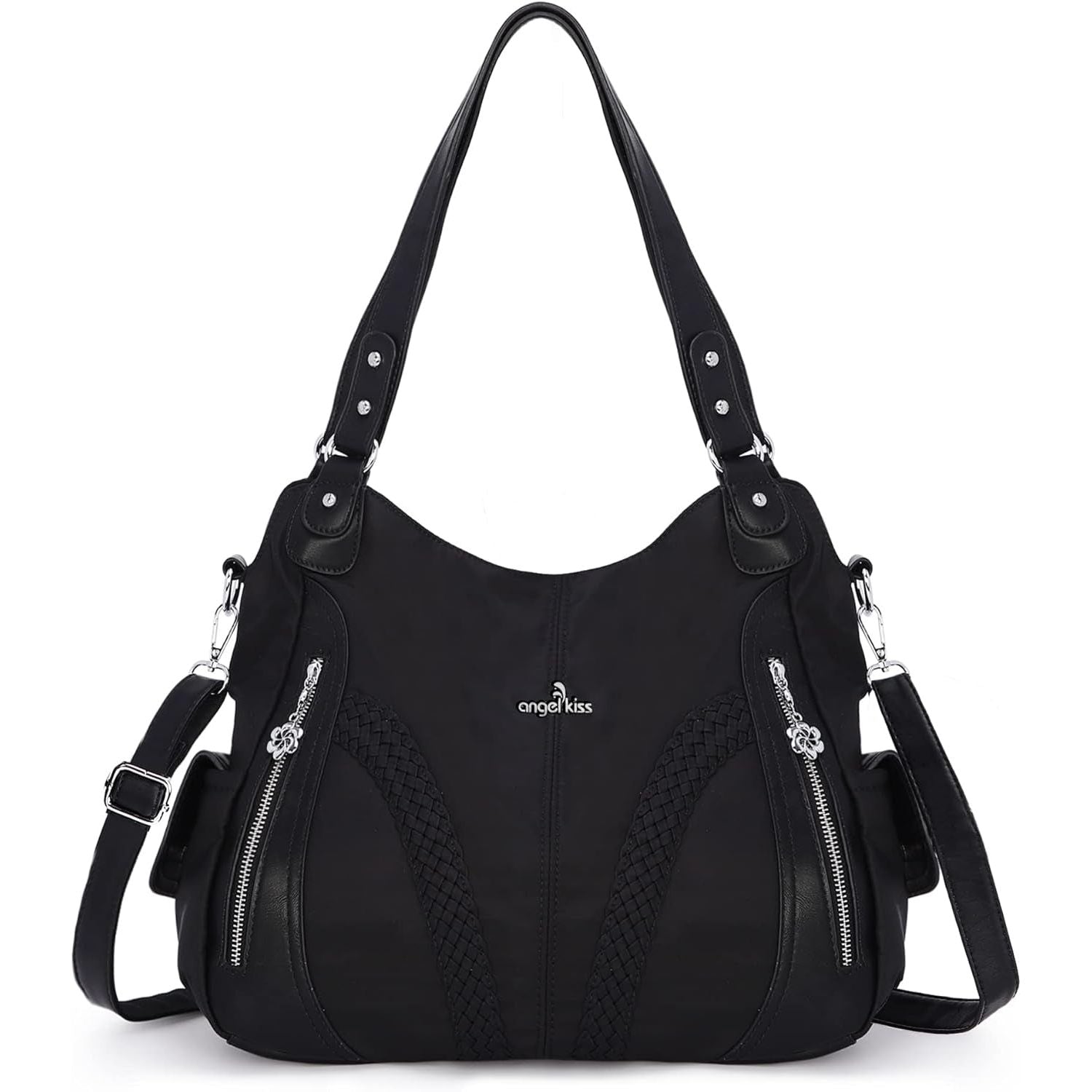 Purses and Handbags Women Fashion Tote Bag Shoulder Bags Top Handle Satchel Purses Washed Synthetic Leather Handbag