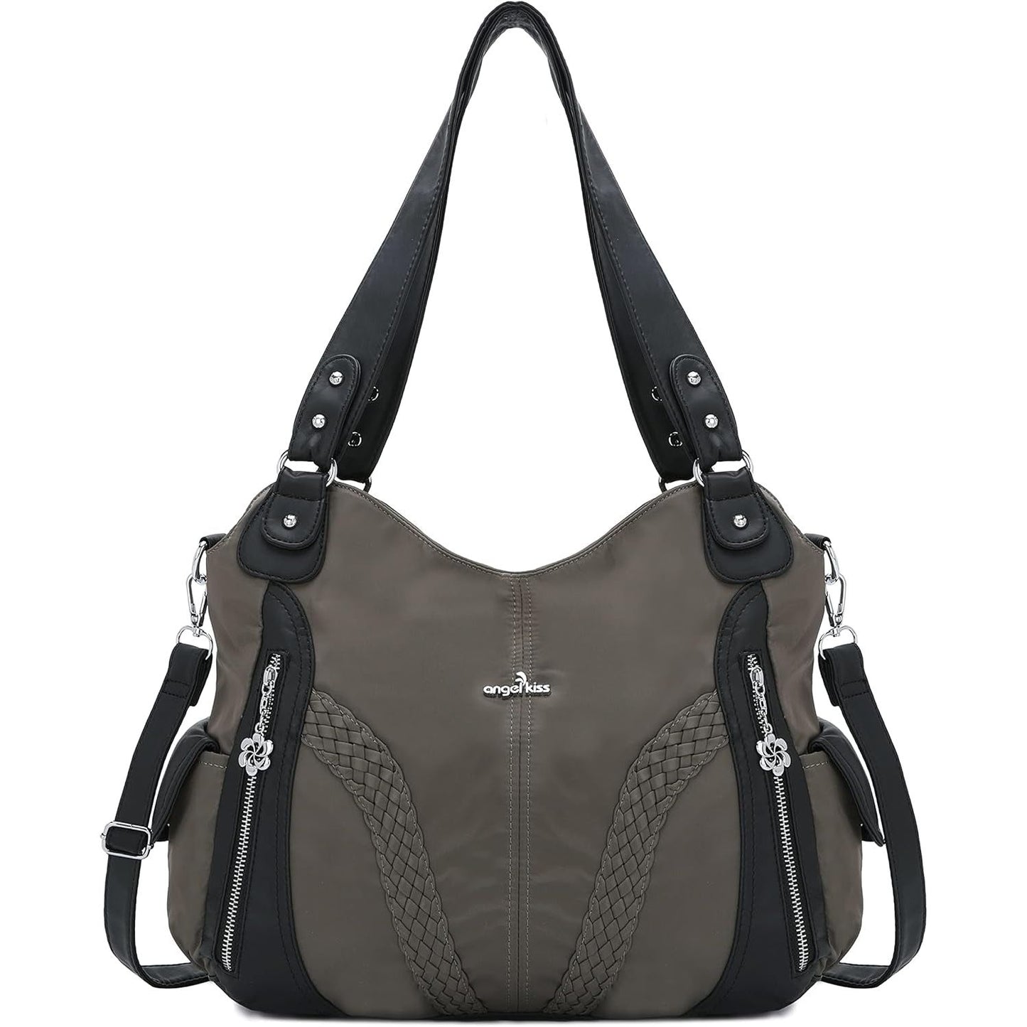 Purses and Handbags Women Fashion Tote Bag Shoulder Bags Top Handle Satchel Purses Washed Synthetic Leather Handbag