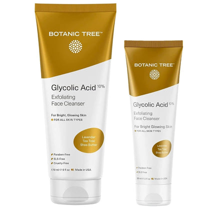 Glycolic Acid Face Wash – 10% Glycolic & Salicylic Acid | Exfoliating Facial Cleanser - Beauty Oasis - Beauty Oasis