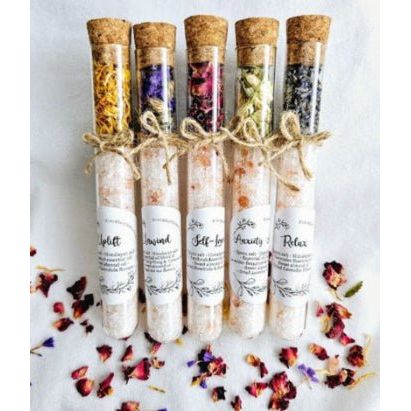 Tube Bath Salt – 30ml (1oz) Mini Soak Tubes - Beauty Oasis - Beauty Oasis